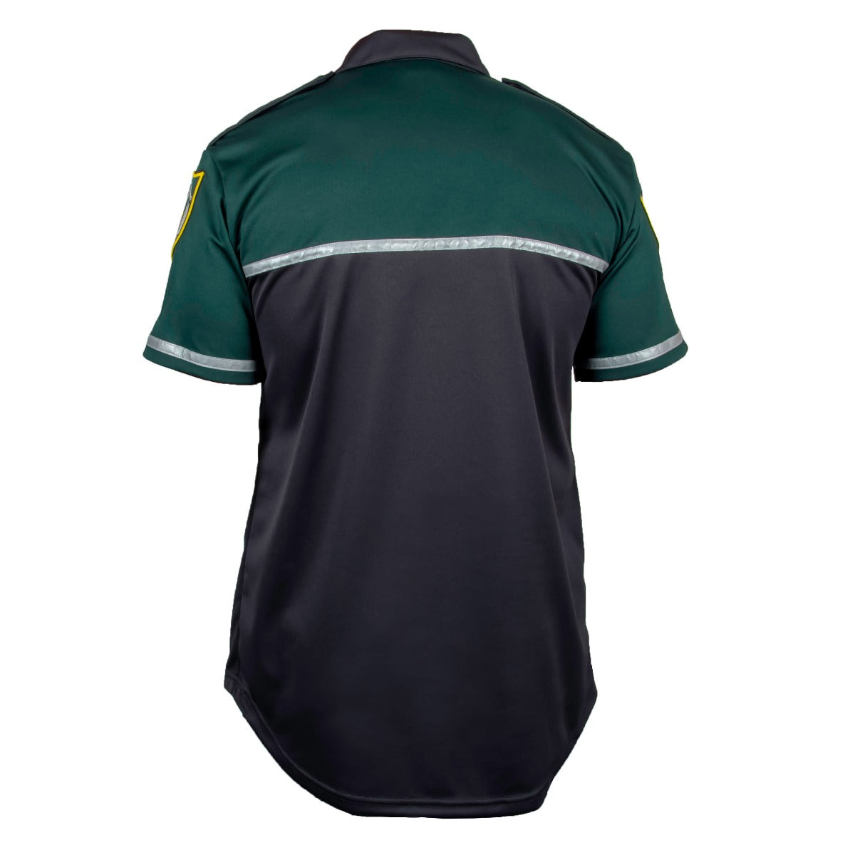 CBP515 - Green Police Short Sleeve Shirt back view